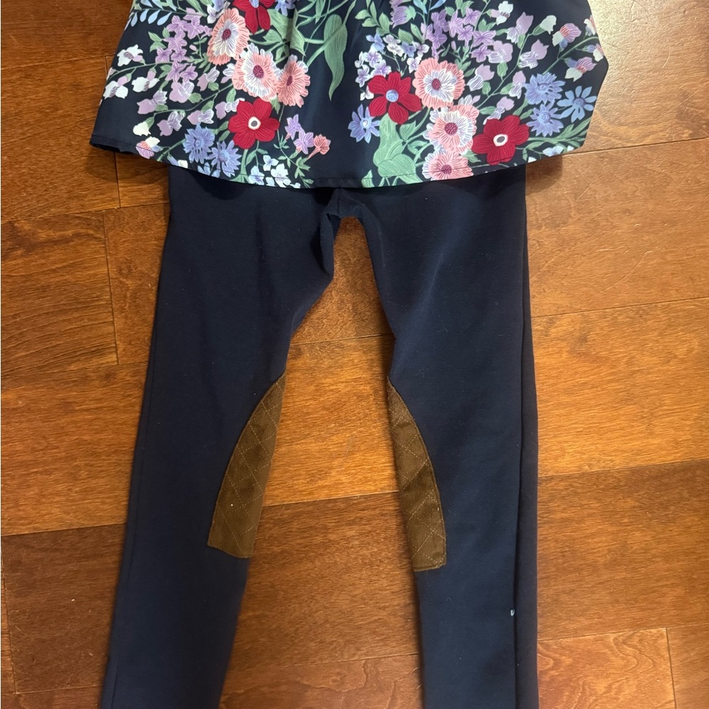 Janie and Jack Floral Kids Matching Set - Navy and Red - Picture 3 of 3
